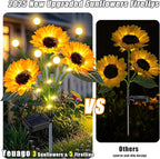 Solar Walkway Path Lights 6-Pack, Waterproof