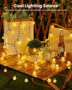 Warm White Yard String Lights, 36ft Weatherproof LED