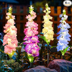 Flower Solar Lawn Figurine Light, Waterproof