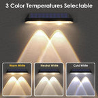 Solar Stair Step Lights, Warm White Waterproof