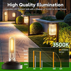 Solar Walkway Path Lights 4-Pack, IP65 Waterproof