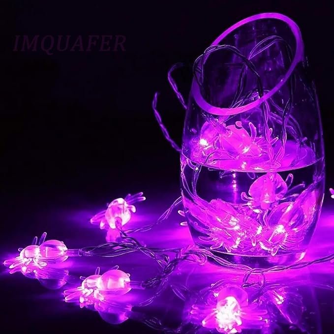 10ft Christmas LED String Lights, Waterproof Timer Lights