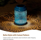 Solar Courtyard Lanterns, Outdoor Hanging LED Decor