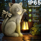Cat Solar Lawn Figurine Light, Waterproof