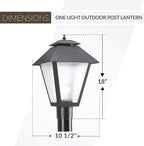 Post Light Pier Mount Adapter, Heavy-Duty