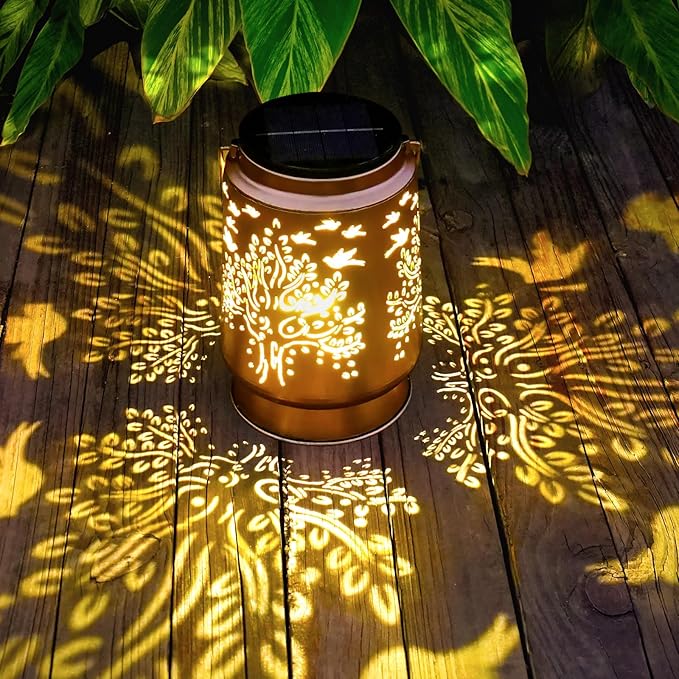 Courtyard Solar Lanterns, Waterproof LED Garden Lights