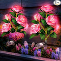 Flower Solar Lawn Figurine Light, Waterproof