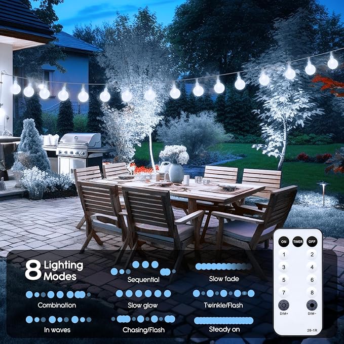 Christmas Fairy Lights, 33ft 100 LED Battery Twinkle Lights