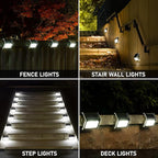 Solar Deck Lights 6-Pack, LED