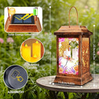 Classic Dragonfly Solar Lanterns for Yard, Waterproof LED