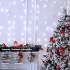 Cool White Backyard String Lights, 8ft Weatherproof LED
