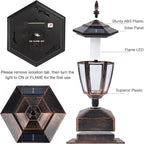 Outdoor Post Lighting Fixture, Bronze Weatherproof Post Light