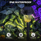 Warm White Solar Pathway Lights 8-Pack, Walkway LED