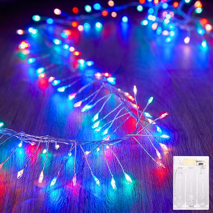 Christmas Porch String Lights, 120 LED Waterproof