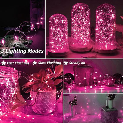 48-Pack 20 LED Christmas Twinkle Lights, Waterproof for Patio