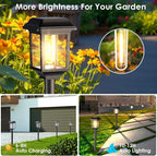 8-Pack Solar Pathway Lights, Waterproof LED Yard Lights