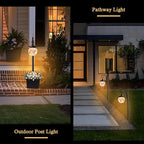 Post Lighting Fixture for Outdoor Posts, Black Waterproof