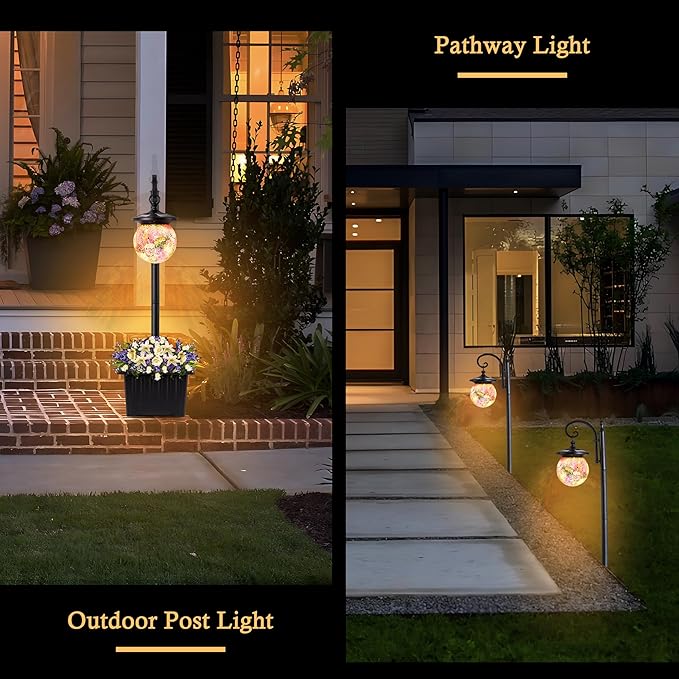 Post Lighting Fixture for Outdoor Posts, Black Waterproof