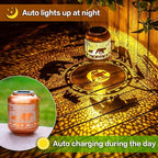Bear Solar Yard Lanterns, Rustic Waterproof LED