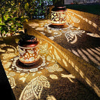 2-Pack Butterfly Solar Lanterns, Waterproof LED Yard Lights