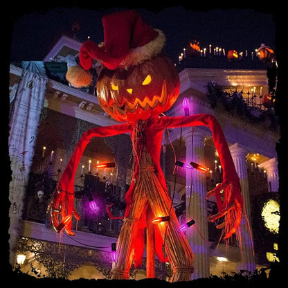 C9 Outdoor Halloween Pathway Lights, 19.5Ft 10 C9 LED Orange Purple Halloween Pathway Marker Stakes Light, Outdoor Walkway Lights Waterproof for Driveway Lawn Yard Sidewalk Garden
