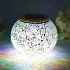 Solar Mosaic Statue Light, Yard Decor