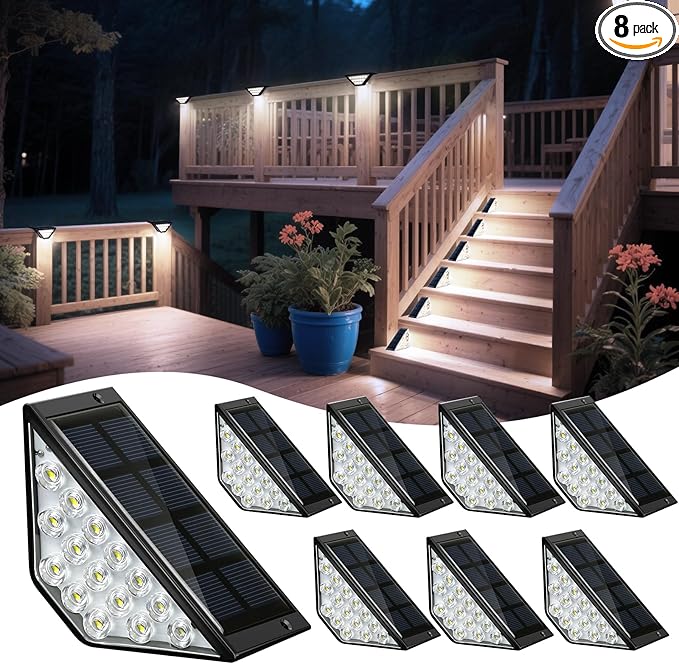 Solar Yard Lights, Cool White LED