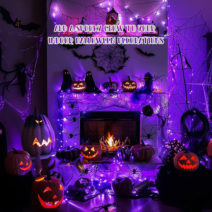 8-Pack Christmas LED String Lights, Waterproof Timer Lights