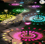 6-Pack Warm White Solar Path Lights, Outdoor Driveway LED