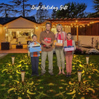 6-Pack Copper Solar Path Lights, Outdoor Walkway LED