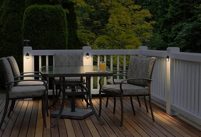 GKOLED 2-Pack Low Voltage LED Post Light, Outdoor Waterproof Landscape Deck Lights with 2W Integrated LED Chips, 9-15V AC/DC, 3000K, Die-cast Aluminum, Matte Black Powder Coated Finish