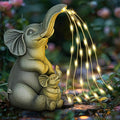 Solar Elephant Garden Statue Light, Outdoor Decor