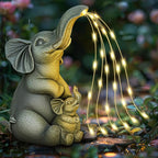 Solar Elephant Garden Statue Light, Outdoor Decor