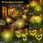 2-Pack Solar Pathway Lights, Waterproof LED Walkway Lights