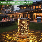 2-Pack Dragonfly Solar Garden Lanterns, Decorative Waterproof LED
