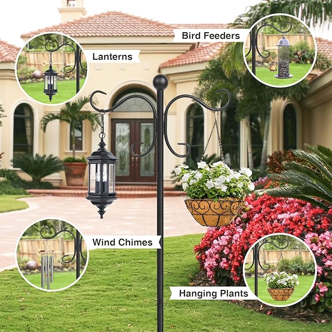 76" Shepherd's Hooks, Heavy-Duty Garden Stakes