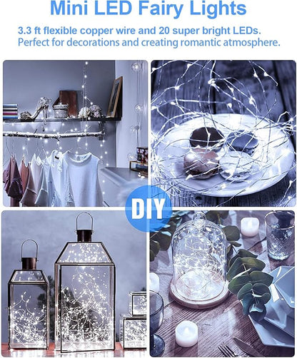 Christmas Yard String Lights 20-Pack, 3ft 20 LED Waterproof