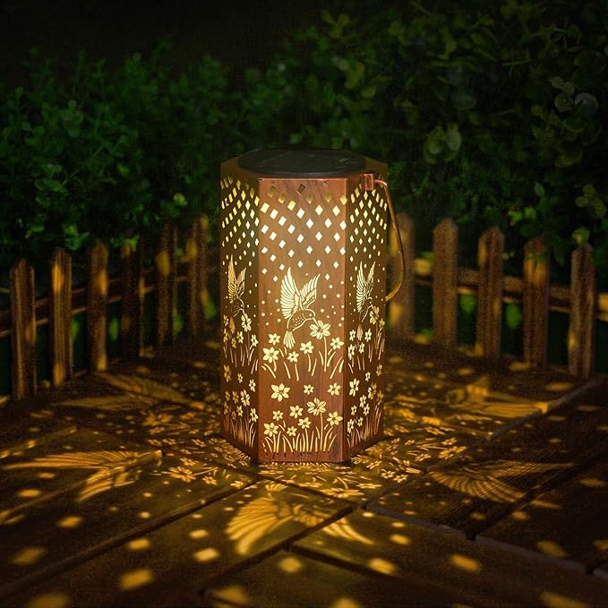 Hummingbird Solar Hanging Lanterns, Decorative Yard Decor