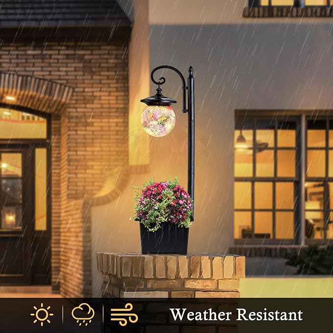 Post Lighting Fixture for Outdoor Posts, Black Waterproof