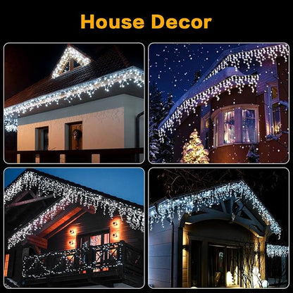 Christmas String Lights, 33ft 400 LED Waterproof Twinkle Lights