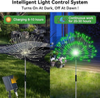 4-Pack Solar Pathway Lights, Waterproof LED Driveway Lights