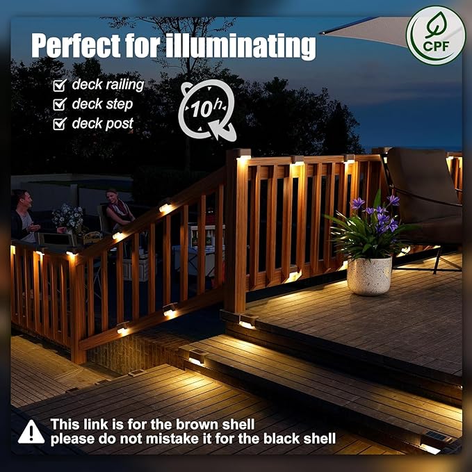 16-Pack Solar Yard Lights, Warm White LED