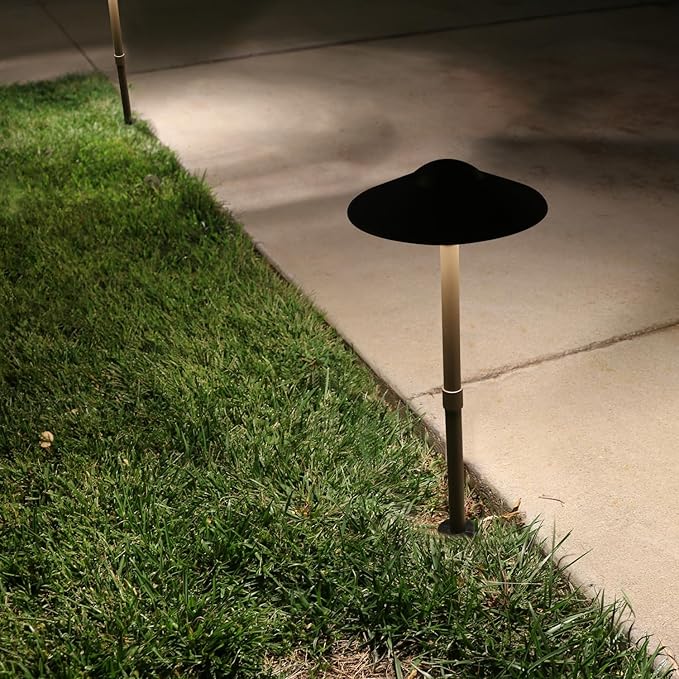 Warm White Solar Path Lights, Outdoor Driveway LED