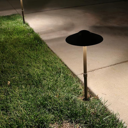 Lumina Lighting® 3W Landscape Lighting 12V Landscape Lights Low Voltage Landscape Path Lights Warm White Waterproof Outdoor Replaceable G4 LED Bulb for Garden Pathway Lawn Yard (Bronze, 8-Pack)