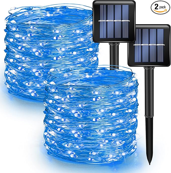 2-Pack Christmas String Lights, 80ft 240 LED Remote & Timer