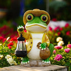 13.3" Frog Solar Lawn Figurine Light, Waterproof