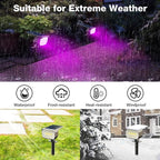 4-Pack Solar Spotlights, Waterproof Landscape LED