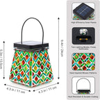 Solar Mosaic Lanterns, Porch Hanging LED Decor
