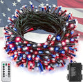 Christmas Patio String Lights, 33ft 100 LED Waterproof