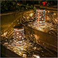 Bee Solar Lantern Set 2-Pack, Charming Patio Lighting